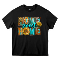 Black Western Home Sweet Home Heavy Core Tee - FaDigitalArtStudio