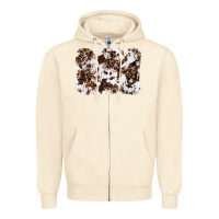 Sandshell cowhide leopard background Zipper Hoodie - RanaPortraitStore