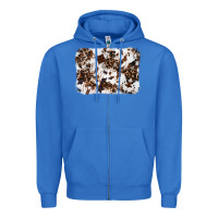 True Royal cowhide leopard background Zipper Hoodie - RanaPortraitStore