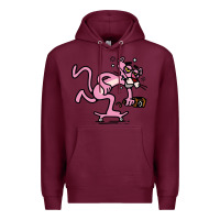 Burgundy pink panther Premium Hoodie - linhVisuals