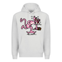 Dove Grey pink panther Premium Hoodie - linhVisuals