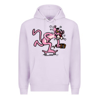Lilac pink panther Premium Hoodie - linhVisuals