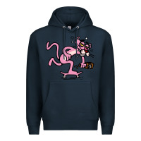 Navy pink panther Premium Hoodie - linhVisuals
