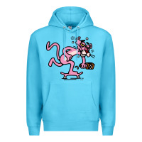 Ocean Blue pink panther Premium Hoodie - linhVisuals