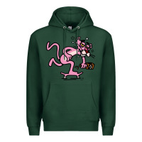 Sports Green pink panther Premium Hoodie - linhVisuals
