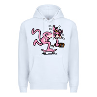 White pink panther Premium Hoodie - linhVisuals