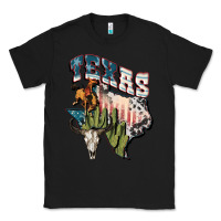 Black Texas 4th of July Classic Tee - FaDigitalArtStudio