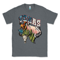 Charcoal Heather Texas 4th of July Classic Tee - FaDigitalArtStudio