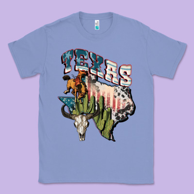 Texas 4th Of July Classic Tee Designed By Fadigitalartstudio