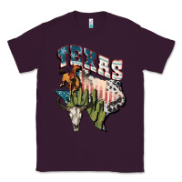 Plum Texas 4th of July Classic Tee - FaDigitalArtStudio