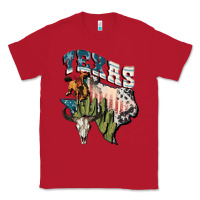 Red Texas 4th of July Classic Tee - FaDigitalArtStudio