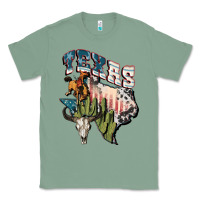 Sage Texas 4th of July Classic Tee - FaDigitalArtStudio