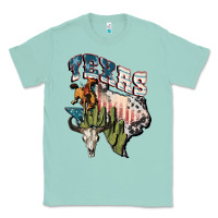 Seafoam Texas 4th of July Classic Tee - FaDigitalArtStudio