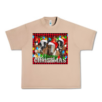 Burro Merry Christmas  With Goats Urban Heavy Tee - LillyAllenDesigns