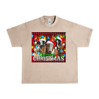 French Oak Merry Christmas  With Goats Urban Heavy Tee - LillyAllenDesigns