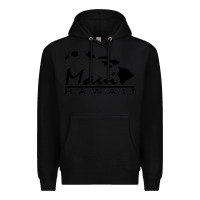 Black maui hawaii Premium Hoodie - linhVisuals