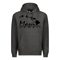 Charcoal Heather maui hawaii Premium Hoodie - linhVisuals