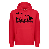 Red maui hawaii Premium Hoodie - linhVisuals