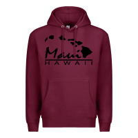 Burgundy maui hawaii Premium Hoodie - linhVisuals