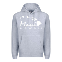 Heather Grey maui hawaii Premium Hoodie - linhVisuals