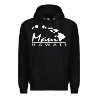 Black maui hawaii Premium Hoodie - linhVisuals