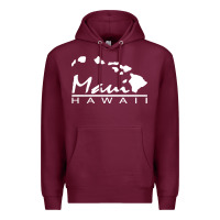 Burgundy maui hawaii Premium Hoodie - linhVisuals