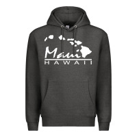 Charcoal Heather maui hawaii Premium Hoodie - linhVisuals