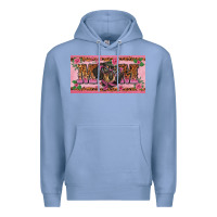 Colony Blue danchshund mom license plate template Premium Hoodie - BarkalooDesign
