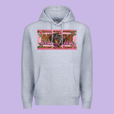 Danchshund Mom License Plate Template Premium Hoodie Designed By Barkaloodesign