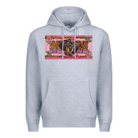 Heather Grey danchshund mom license plate template Premium Hoodie - BarkalooDesign