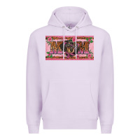 Lilac danchshund mom license plate template Premium Hoodie - BarkalooDesign
