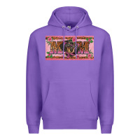 Purple danchshund mom license plate template Premium Hoodie - BarkalooDesign