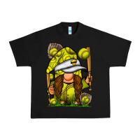 Black softball gnome Urban Heavy Tee - SublimationCraftShop