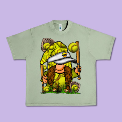 Softball Gnome Urban Heavy Tee Designed By Sublimationcraftshop