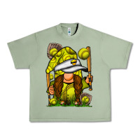 Oil Green softball gnome Urban Heavy Tee - SublimationCraftShop
