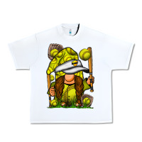 White softball gnome Urban Heavy Tee - SublimationCraftShop