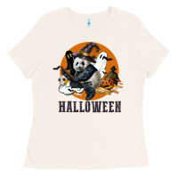 Bone hallowen panda Ladies Tee - LillyAllenDesigns