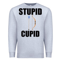Heather Grey Stupid Cupid Premium Sweatshirt - Bettercallsaul
