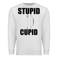 Oatmeal Heather Stupid Cupid Premium Sweatshirt - Bettercallsaul