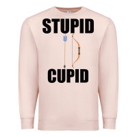 Pale Pink Stupid Cupid Premium Sweatshirt - Bettercallsaul