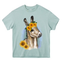 Arona Sunflower Baby Donkey Heavy Core Tee - RanaPortraitStore