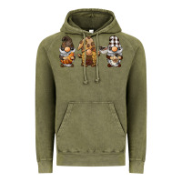 Vintage Olive coffee gnomes Vintage Hoodie - BarkalooDesign