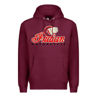 Burgundy motorcycle racing indian Premium Hoodie - linhVisuals