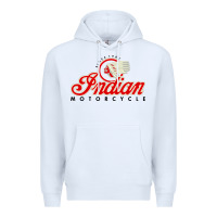 White motorcycle racing indian Premium Hoodie - linhVisuals