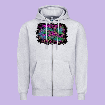 Halloween Background Zipper Hoodie Designed By Ranaportraitstore