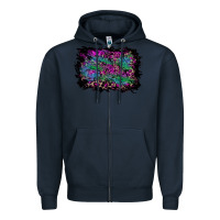 Navy halloween background Zipper Hoodie - RanaPortraitStore