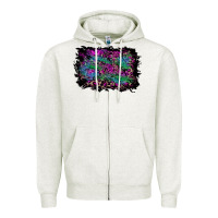 Oatmeal Heather halloween background Zipper Hoodie - RanaPortraitStore