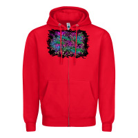 Red halloween background Zipper Hoodie - RanaPortraitStore