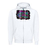 White halloween background Zipper Hoodie - RanaPortraitStore