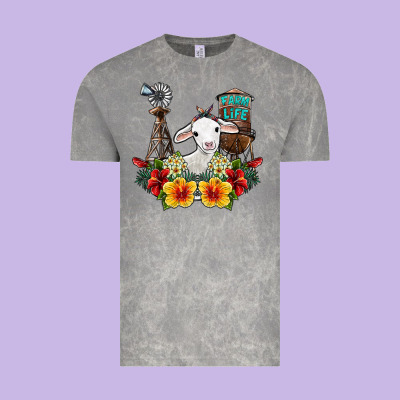 Farm Life Sheep Vintage Tee Designed By Sublimationcraftshop